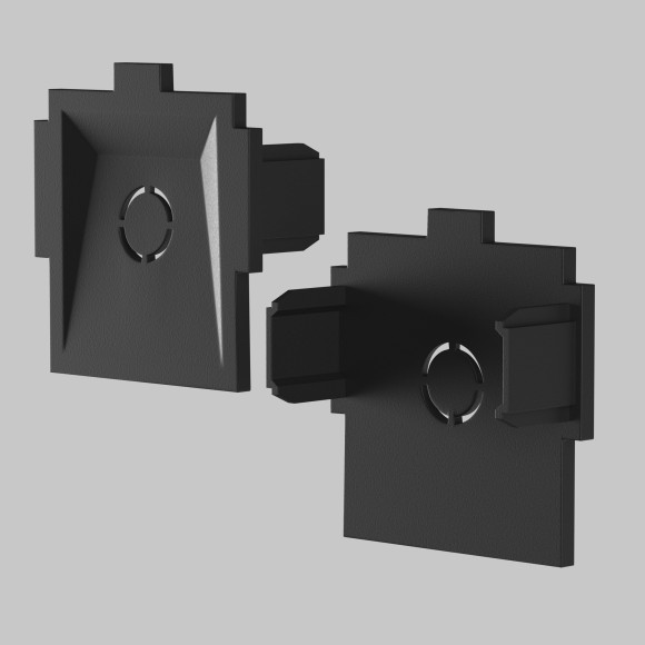 Комплект из 2 торцевых заглушек для шинопровода в ГКЛ 12.5мм Maytoni Radity TRA084EC-12B Комплект из 2 торцевых заглушек для шинопровода в ГКЛ 12.5мм Maytoni Radity TRA084EC-12B