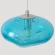 Crystal Lux FORMLESS SP1 BLUE 4124/201 Светильник подвесной с голубым стеклянным плафоном диаметром 15см под лампу G9