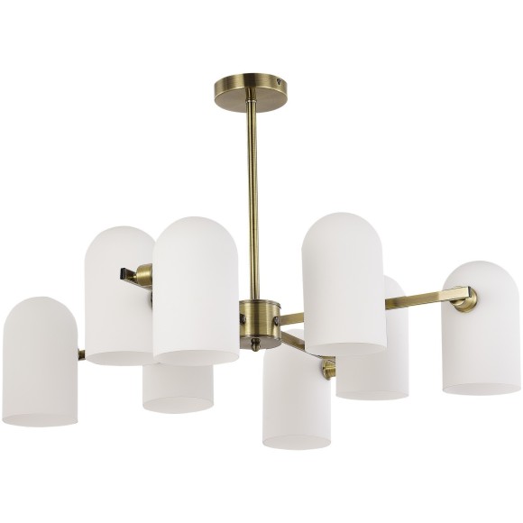 SLE1047-302-08 Светильник потолочный Бронза/Молочно-белый E14 8*40W NOBILIA SLE1047-302-08 Светильник потолочный Бронза/Молочно-белый E14 8*40W NOBILIA