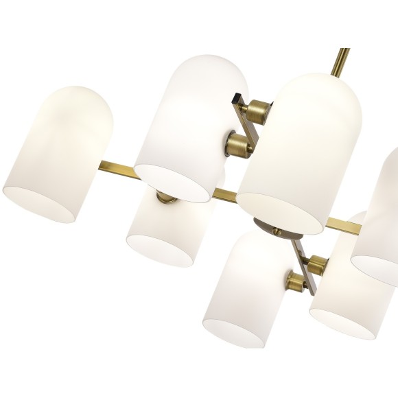 SLE1047-302-08 Светильник потолочный Бронза/Молочно-белый E14 8*40W NOBILIA SLE1047-302-08 Светильник потолочный Бронза/Молочно-белый E14 8*40W NOBILIA