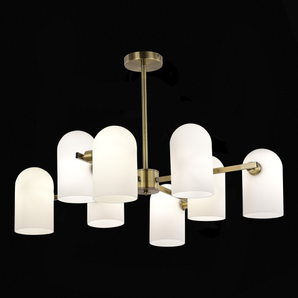 SLE1047-302-08 Светильник потолочный Бронза/Молочно-белый E14 8*40W NOBILIA SLE1047-302-08 Светильник потолочный Бронза/Молочно-белый E14 8*40W NOBILIA