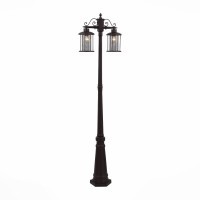 SL080.425.02 Светильник уличный наземный ST-Luce Темный кофе/Прозрачный, Темный кофе E27 2*100W LASTERO