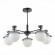 SLE220202-05 Светильник потолочный Черный, Серый/Белый G9 5*5W GENOVA
