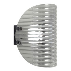 LSP-7509 LUSSOLE ISLIP Черное настенное бра с серым акриловым рассеивателем, LED 3 Вт, 4000 К, 270 Лм, IP20