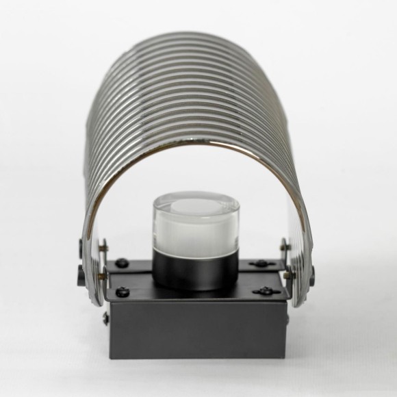 LSP-7509 LUSSOLE ISLIP Черное настенное бра с серым акриловым рассеивателем, LED 3 Вт, 4000 К, 270 Лм, IP20