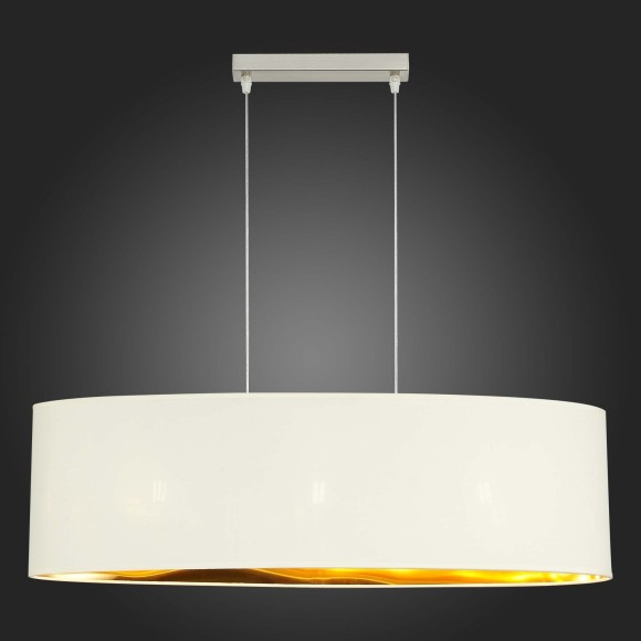 SLE300563-03 Светильник подвесной Никель/Белый, Серебристый E27 3*40W BRESCIA