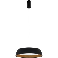 SLE1812-403-01 ST Luce MUSE Светильник подвесной, LED, 4000K 1х30W, черный, древесный/белая