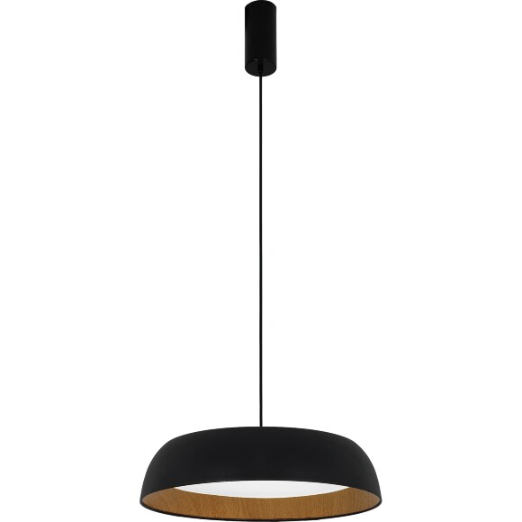 SLE1812-403-01 ST Luce MUSE Светильник подвесной, LED, 4000K 1х30W, черный, древесный/белая