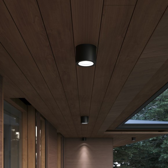 SL9006.402.01 Светильник уличный потолочный ST-Luce черный/белый GX53 1*9W - TUBO SL9006.402.01 Светильник уличный потолочный ST-Luce черный/белый GX53 1*9W - TUBO