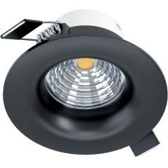 98607 Светодиодный встраиваемый светильник SALICETO димм., 6W(LED), Ø88, 380lm, 3000K, алюминий, черны