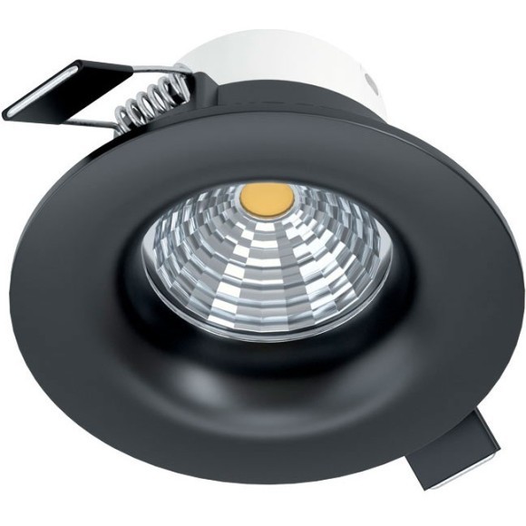 98607 Светодиодный встраиваемый светильник SALICETO димм., 6W(LED), Ø88, 380lm, 3000K, алюминий, черны