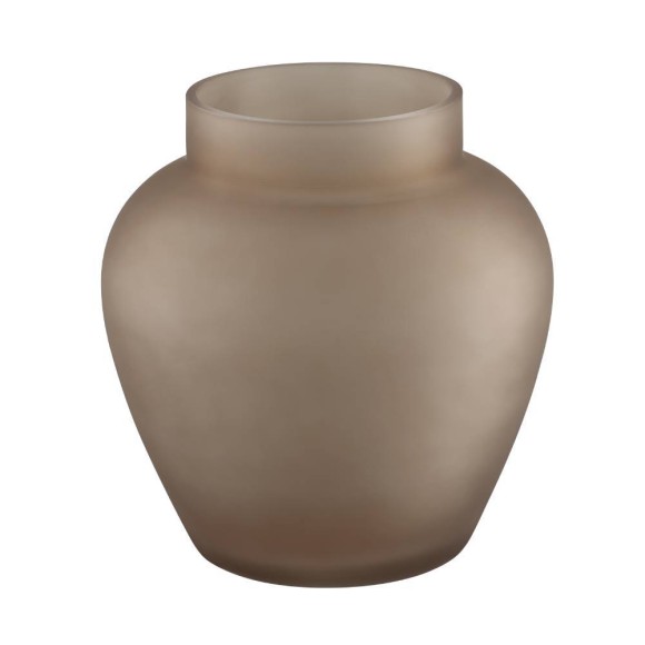 421205 ASINDRO Ваза декоративная коричневая, H195, Ø180, стекло