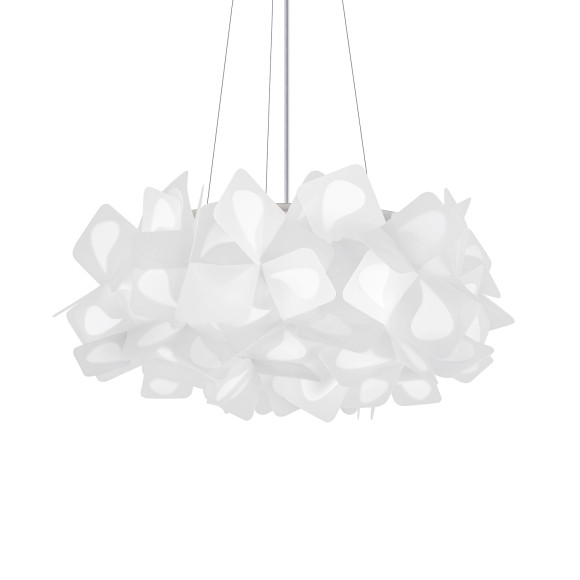 10595/530 White Loft IT CLIZIA Белый подвесной светильник, 3 × E27, белое металлическое основание и пластиковый плафон, IP20, 220 В