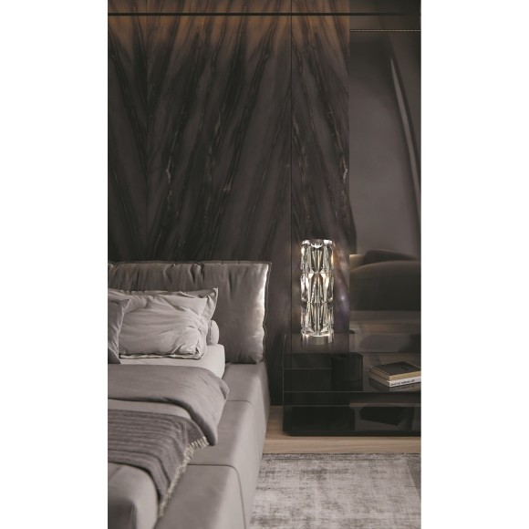 Интерьерная настольная лампа хрустальная с выключателем Puntes MOD043TL-02CH Интерьерная настольная лампа хрустальная с выключателем Puntes MOD043TL-02CH