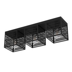 900357 Потолочный светильник PIEDRITAS, 3x40W, E27, L730, B180, H205, сталь, черный 900357 Потолочный светильник PIEDRITAS, 3x40W, E27, L730, B180, H205, сталь, черный