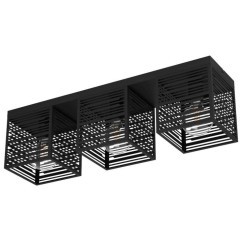 900357 Потолочный светильник PIEDRITAS, 3x40W, E27, L730, B180, H205, сталь, черный 900357 Потолочный светильник PIEDRITAS, 3x40W, E27, L730, B180, H205, сталь, черный