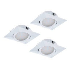 95844 Встраиваемые светильники PINEDA, 3X4,9W (LED), L84, B84, ET40, пластик, белый 95844 Встраиваемые светильники PINEDA, 3X4,9W (LED), L84, B84, ET40, пластик, белый