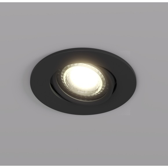 DK3020-BK Встраиваемый светильник IP20 макс 10 Вт GU5.3 черный пластик