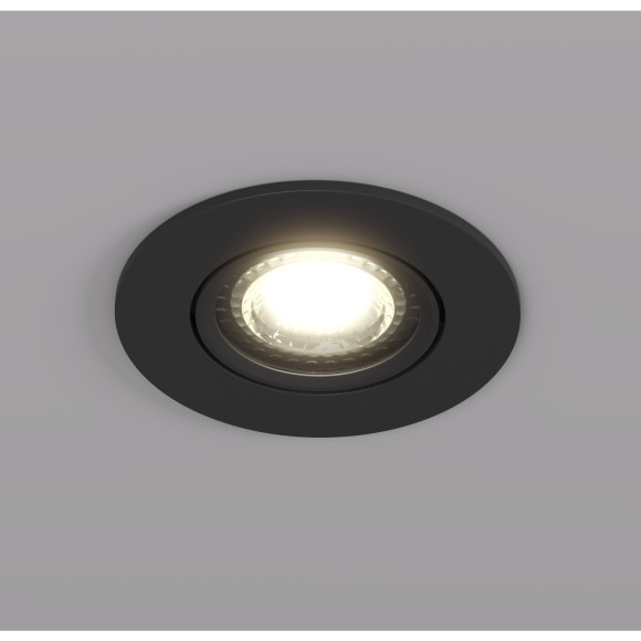 DK3020-BK Встраиваемый светильник IP20 макс 10 Вт GU5.3 черный пластик