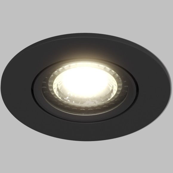 DK3020-BK Встраиваемый светильник IP20 макс 10 Вт GU5.3 черный пластик