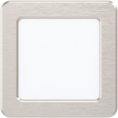 99183 Светодиодный встраиваемый светильник FUEVA 5, 5,5W (LED), 117х117, ET26, 700lm, 4000K, сталь, никель