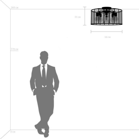 Люстра потолочная Lightstar 798287 Genni под лампы 8xE27 320W