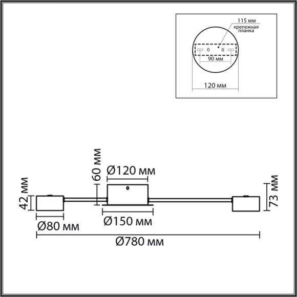 8343/8C Люстра Lumion COMFI GX53 56W 220V TORINA