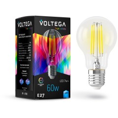 Voltega 7155 Профессиональная светодиодная лампа повышенного индекса цветопередачи CRI97 E27 7Вт 700Лм 4000К 340° серия Crystal естественные цвета Voltega 7155 Профессиональная светодиодная лампа повышенного индекса цветопередачи CRI97 E27 7Вт 700Лм 4000К 340° серия Crystal естественные цвета