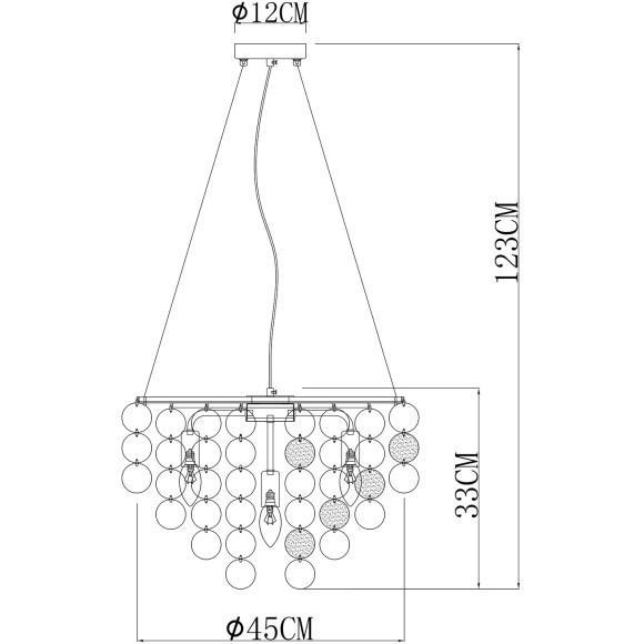 Подвесная люстра Arte Lamp PIPIRIMA A4100LM-6CC Подвесная люстра Arte Lamp PIPIRIMA A4100LM-6CC