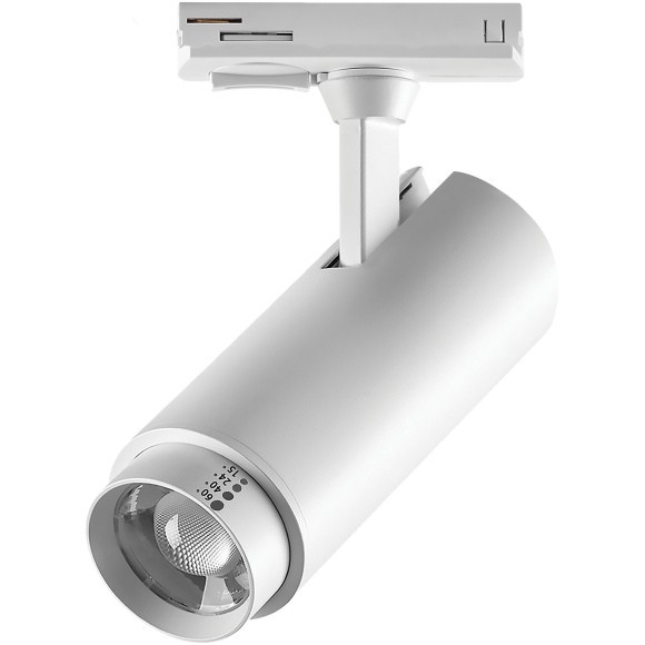 Светильник светодиодный трековый профессиональный с выбором мощности, цветовой температуры и угла освещения д/трековых систем BARRA Fuoco P+CCT Lightstar 218016