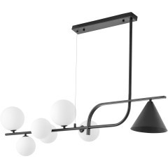 Подвесной светильник Lumina Deco LDP 7036-7 BK+WT Подвесной светильник Lumina Deco LDP 7036-7 BK+WT