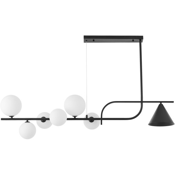 Подвесной светильник Lumina Deco LDP 7036-7 BK+WT Подвесной светильник Lumina Deco LDP 7036-7 BK+WT