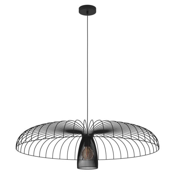 390217 CHAMPERICO Подвесной светильник с одной лампой E27, черный металл 390217 CHAMPERICO Подвесной светильник с одной лампой E27, черный металл