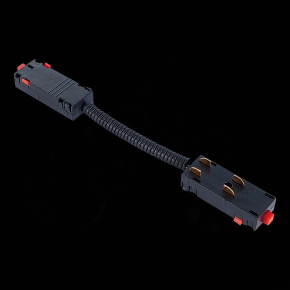 ST015.422.11 Коннектор питания гибкий (угловой) черный SKYLINE 220