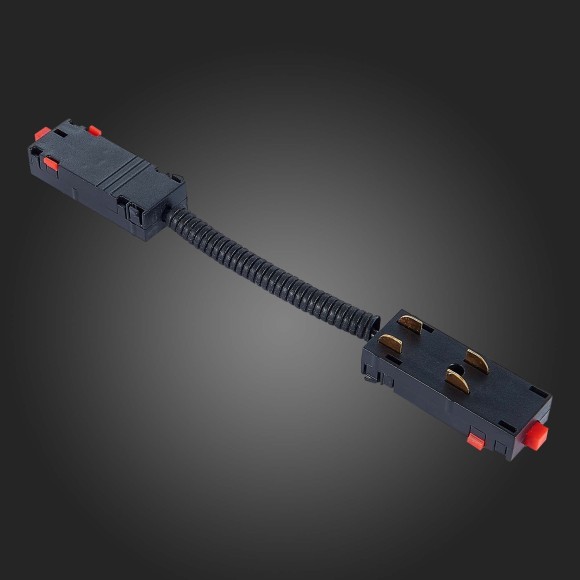 ST015.422.11 Коннектор питания гибкий (угловой) черный SKYLINE 220