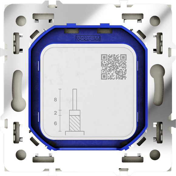Розетка телевизионная встраиваемая VOLTUM S70 оконечная TV+SAT, (шелк)