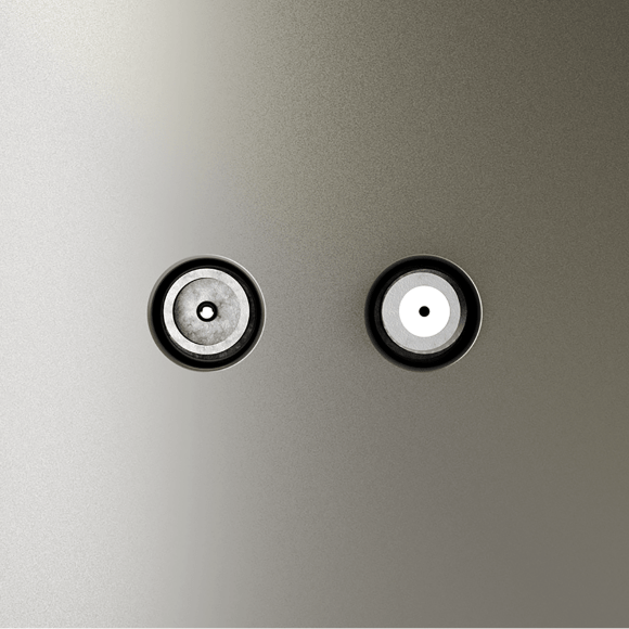 Розетка телевизионная встраиваемая VOLTUM S70 оконечная TV+SAT, (шелк)