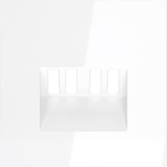 Накладка для розетки акустической 4-местной , S70 (белый глянцевый) Накладка для розетки акустической 4-местной , S70 (белый глянцевый)