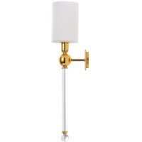 Бра Crystal Lux MIRABELLA AP1 GOLD/WHITE