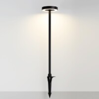 Odeon Light DISC 7189/6GL Ландшафтный уличный светильник с поворотным плафоном из черного матового металла, возможность установки на колышек в землю, IP65 LED 6Вт 3000K CRI80 110° 220В