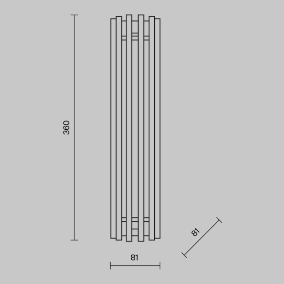 Бра Maytoni MOD410WL-L12CH3K Sonata светодиодная LED 12W