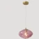 Crystal Lux FORMLESS SP1 VINO 4123/201 Crystal Lux FORMLESS SP1 BLUE 4124/201 Светильник подвесной с розовым/фиолетовым стеклянным плафоном диаметром 15см под лампу G9