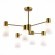 SLE1139-302-06 Светильник потолочный Латунь/Белый E14 6*60W GESSI