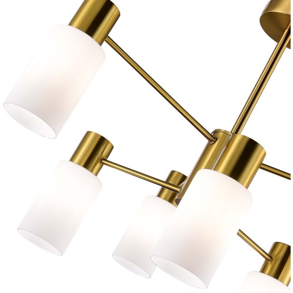 SLE1139-302-06 Светильник потолочный Латунь/Белый E14 6*60W GESSI