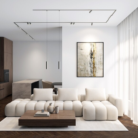 DK5751-DN Трековый магнитный светодиодный светильник Denkirs Shine 48V CRI90+ 3000К 780Лм 120° 12Вт