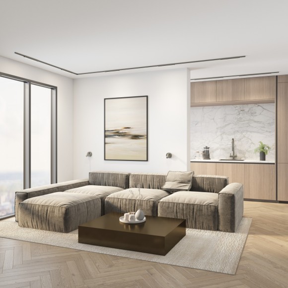 DK5751-DN Трековый магнитный светодиодный светильник Denkirs Shine 48V CRI90+ 3000К 780Лм 120° 12Вт