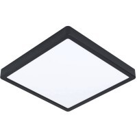 900281 Уличный настенно-потолочный светильник ARGOLIS 2, LED 20,5W, 2400lm, IP44, L285, B285, H30, сталь, черный/ пластик, белый
