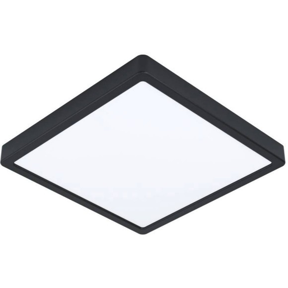 900281 Уличный настенно-потолочный светильник ARGOLIS 2, LED 20,5W, 2400lm, IP44, L285, B285, H30, сталь, черный/ пластик, белый