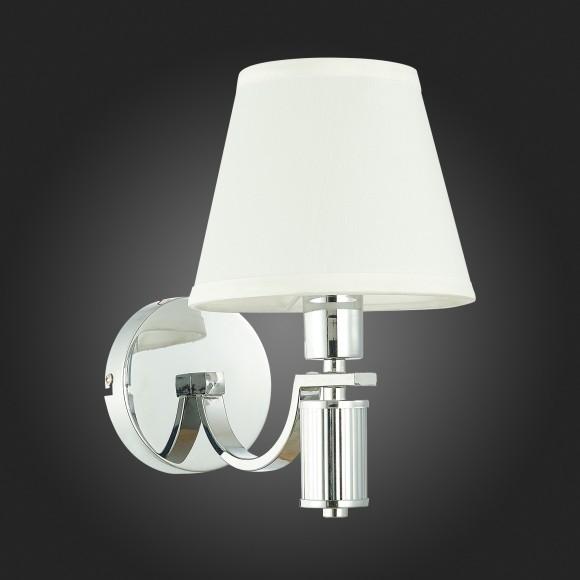 SLE111301-01 Светильник настенный Хром/Белый E14 1*40W MONZA SLE111301-01 Светильник настенный Хром/Белый E14 1*40W MONZA