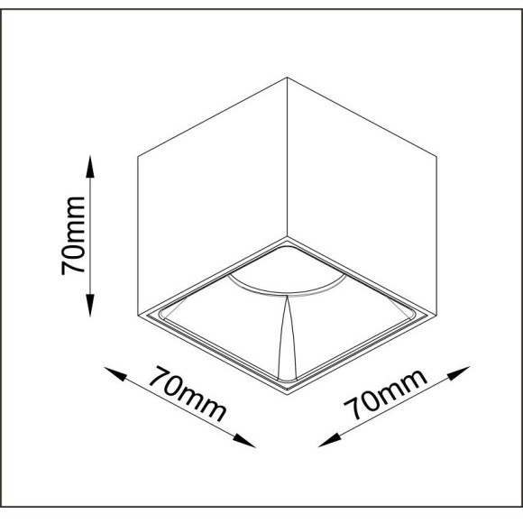 Потолочный светильник Technical C065CL-L12B4K-D